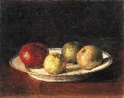 Henri Fantin-Latour A plate of apples china oil painting artist